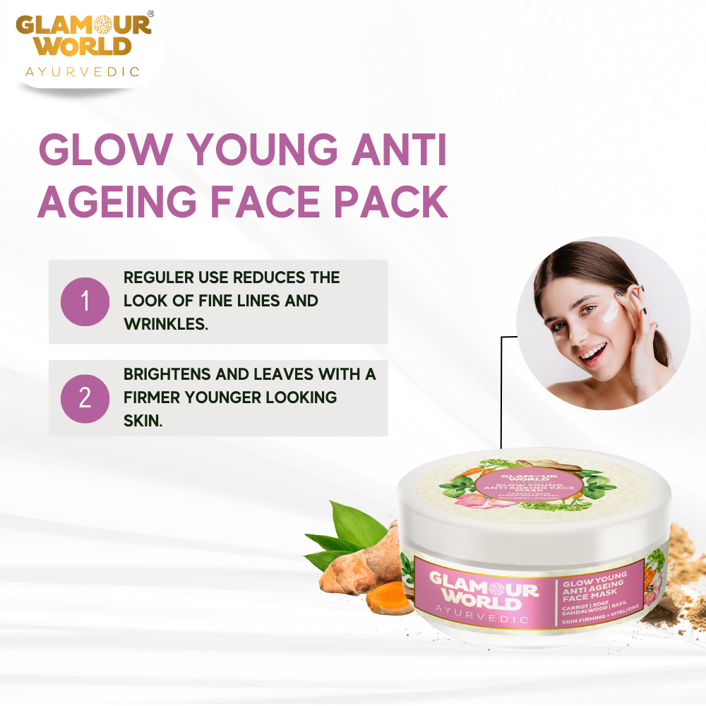 glow young anti ageing face pack