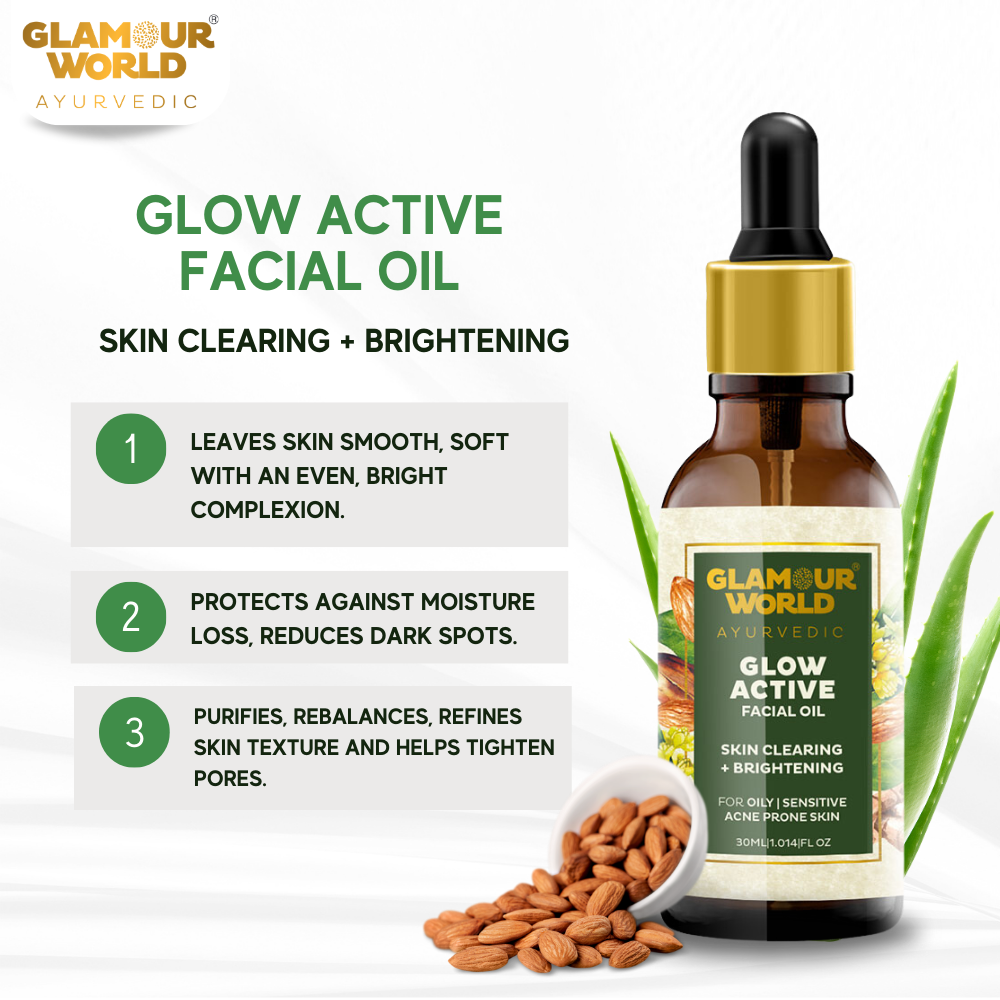 Glow active facial oil