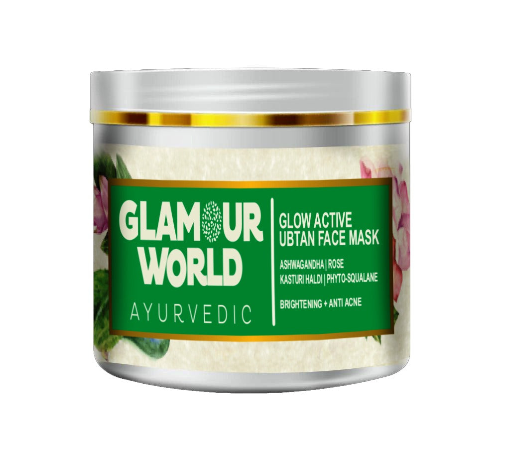 Glow Active Ubtan face mask - Fairness Pack for Sensitive Skin
