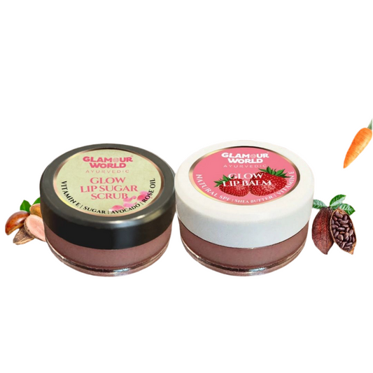 Glow Lip Sugar Scrub & Glow Lip Balm