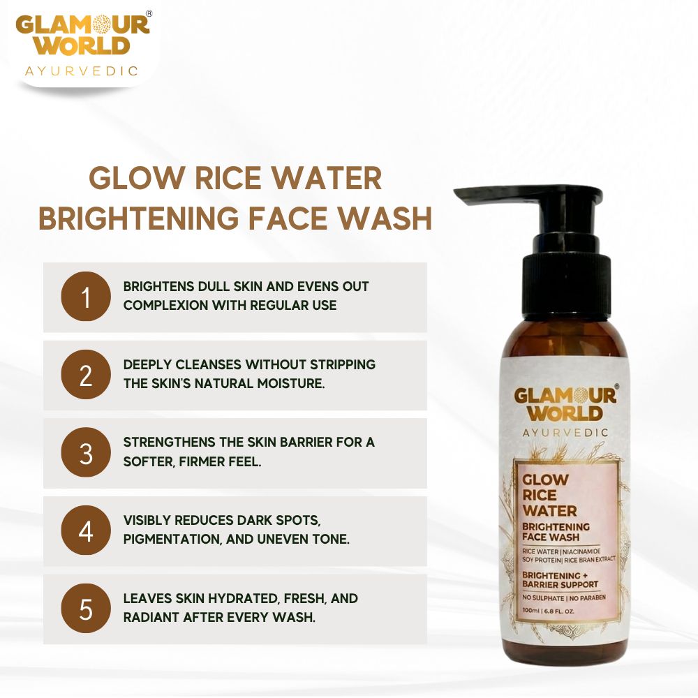 Glow Rice Water Brightening Face Wash