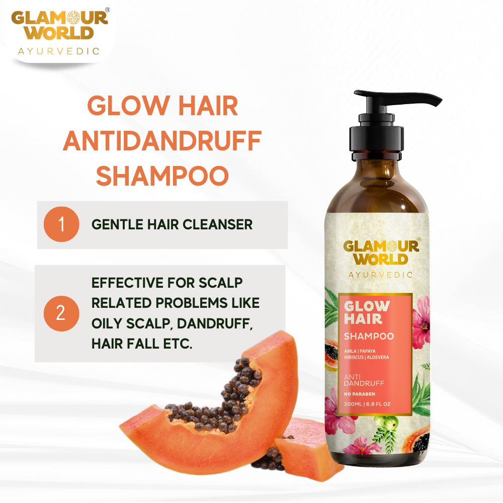 glow hair antidandruff shampoo