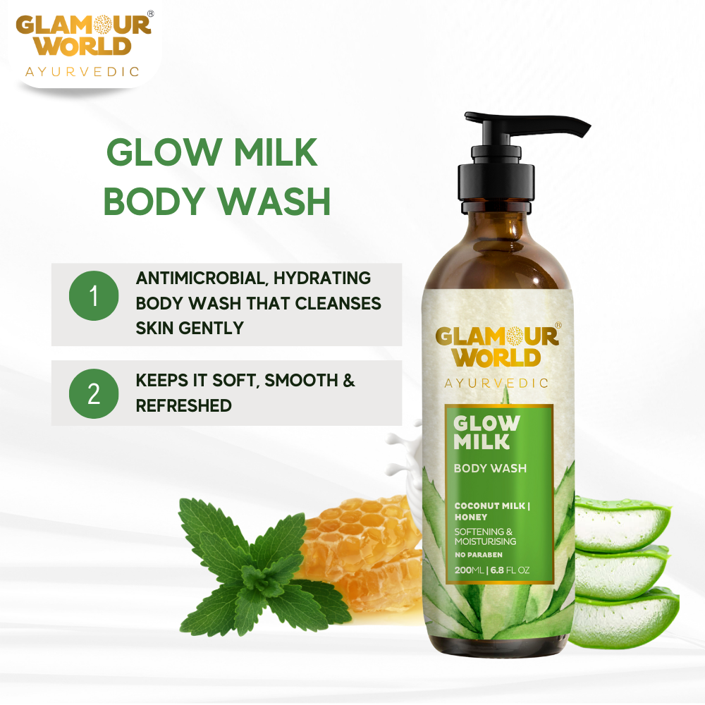 glow milk body wash