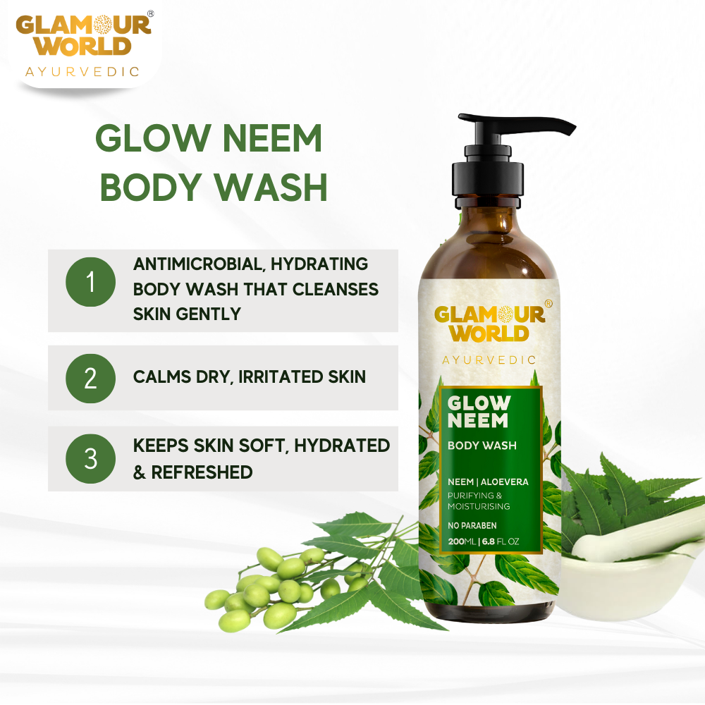 glow neem body wash