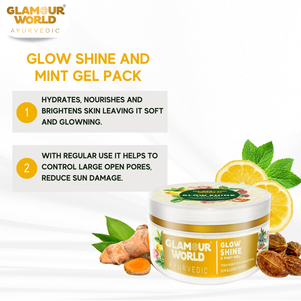 glow shine & mint gel pack