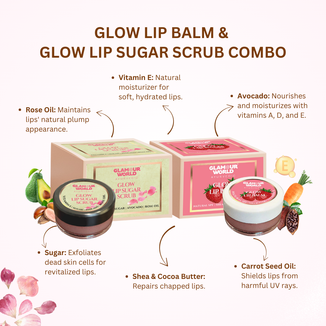 Glow Lip Sugar Scrub & Glow Lip Balm