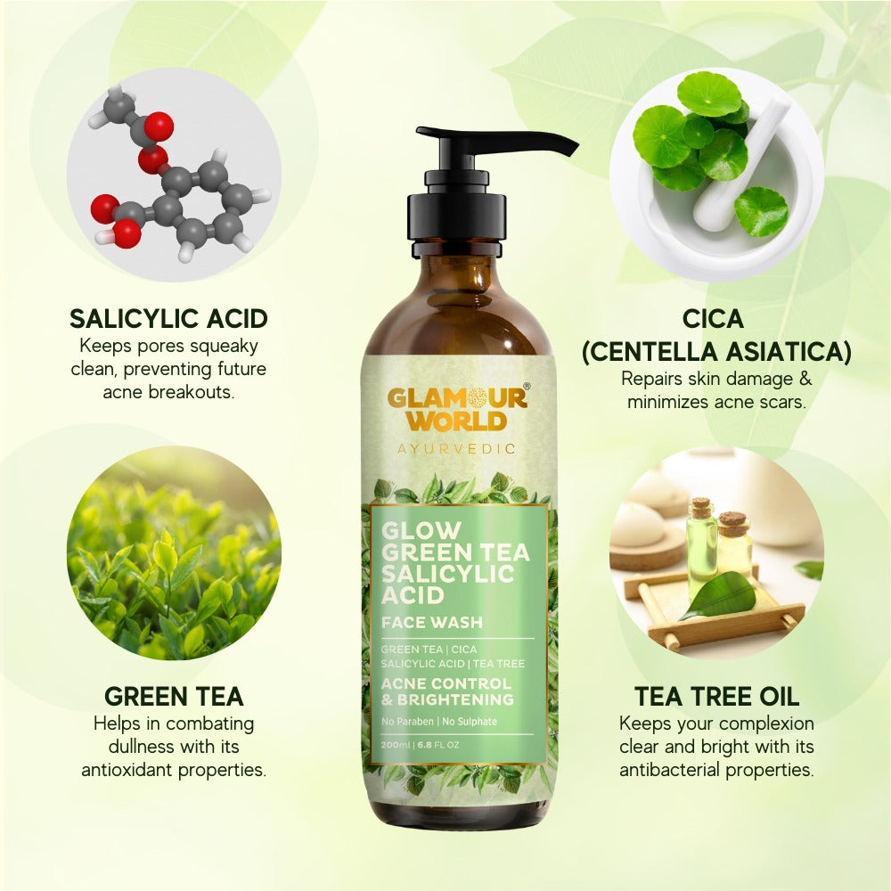 tea face wash content